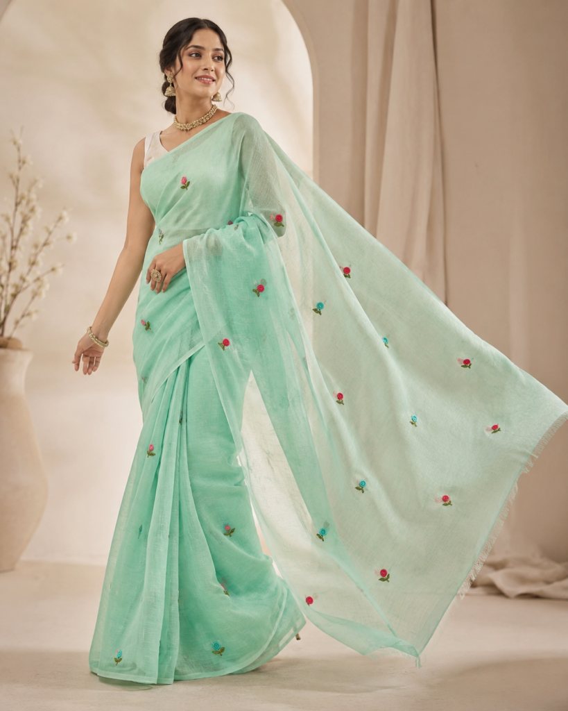 Seafoam Pastel Green French Knot Buttis