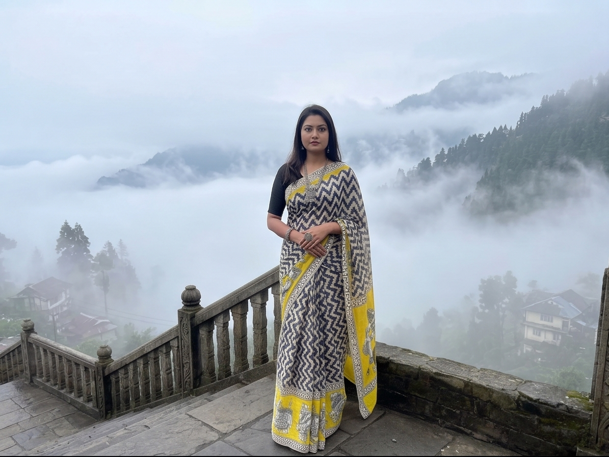 Kalamkari Ethnic Saree
