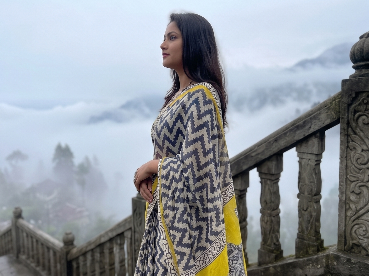 Kalamkari Ethnic Saree