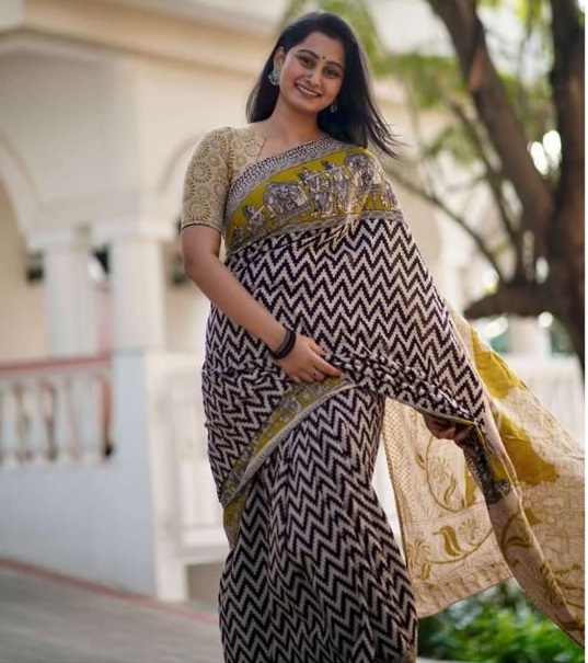 Kalamkari Ethnic Saree